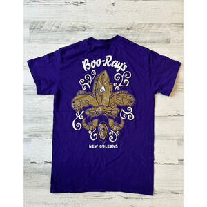 Purple Boo-Rays New Orleans Mardi GrasTee S EUC